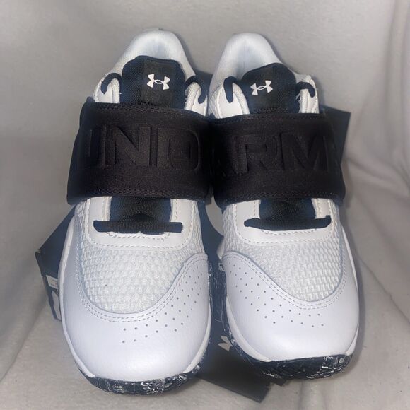 Under Armour PS Zone BB 2 Boys Shoe Sneakers Gym Sports Size 6Y 3026637 101 New - Picture 5 of 10